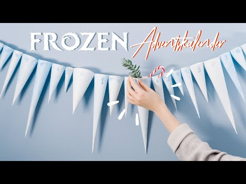 Eiszapfen Adventskalender selber machen - Frozen DIY