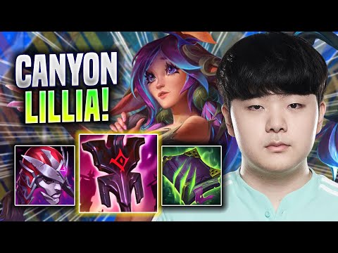 CANYON TRIES NEW LILLIA BUILD! - DK Canyon Plays Lillia JUNGLE vs Kindred! | Season 2022