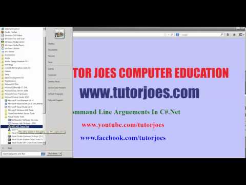 Command Line Arguements In C Net Console Application Tamil
