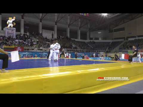 WKO EC 2016, 1 round -85 Marek Odzeniak (Poland, aka) - Balint Ujvari (Hungary)