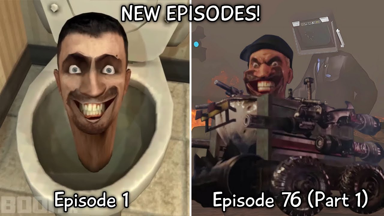 Skibidi Toilet 1 - 76 Part 1 All Episodes (60 FPS REMASTERED) Strider Skibidi Toilet 🚽 (Episode 77?)