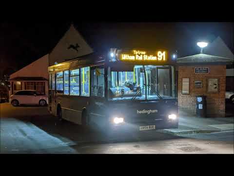 *THRASH + KICKDOWN* Hedingham Route 91 Journey | Dennis Dart MPD / Plaxton Pointer 2 - 287 (HW54BUE)