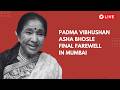 Tribute To Asha Bhosle Padma Vibhushan Awardee At Mumbai Residence