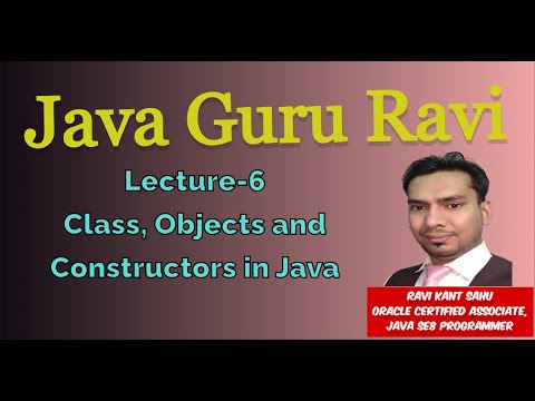 Class Object And Constructor Java Lec 6