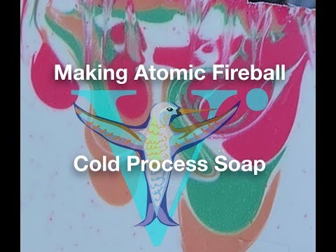 Making Atomic Fireball Cold Process Soap
