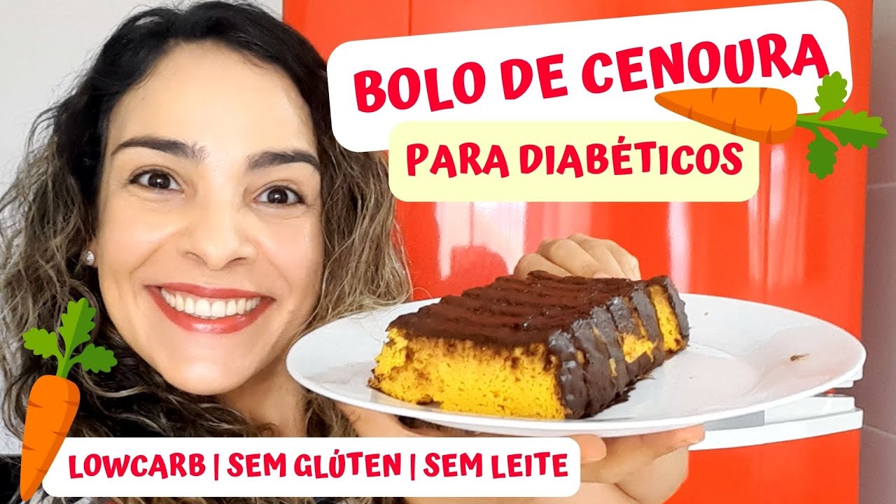 🥕Bolo De Cenoura  Lowcarb Com Cobertura De Chocolate Para diabéticos | Sem Leite | Sem Glúten