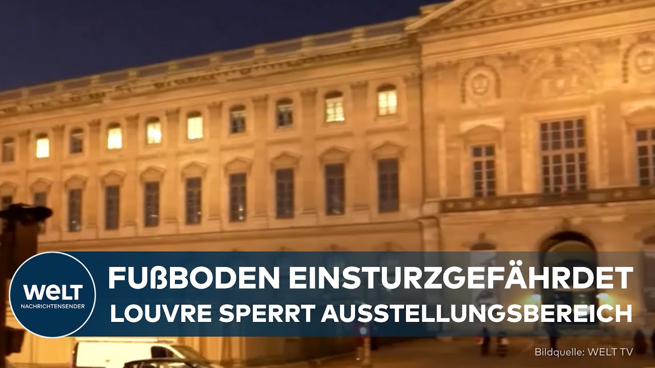 PARIS: Akute Einsturzgefahr - Louvre muss wichtigen Ausstellungsbereich schließen!