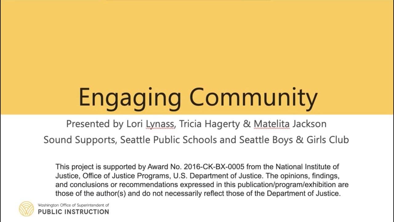 1G - Engaging Community