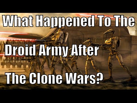 What happened to the Droid Army after the Clone Wars?