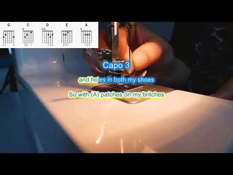 Coat of Many Colors by Dolly Parton play along with scrolling guitar chords and lyrics