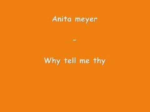 anita meyer - why tell me why