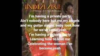 Private party (lyrics)-India.Arie