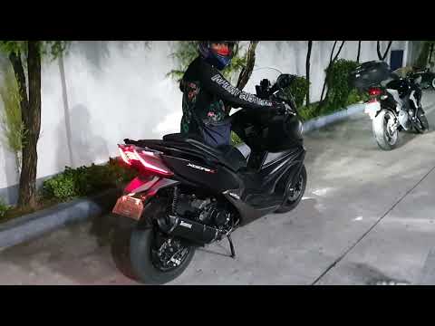 Kymco Xciting 400i 2022 with Akrapovic 570mm full system exhaust sound check