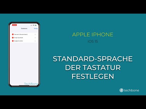 Standard-Sprache der Tastatur ändern - Apple iPhone [iOS 15]