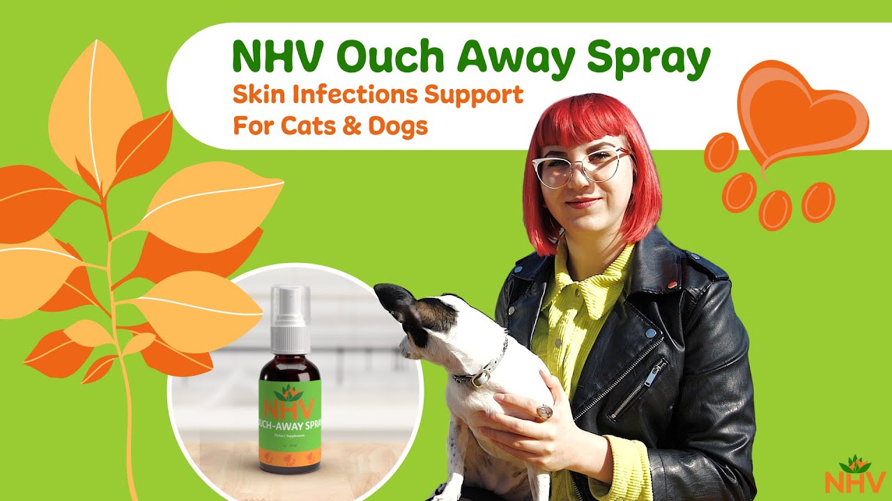 NHV Ouch Away Spray: Skin Infections Support For Cats & Dogs