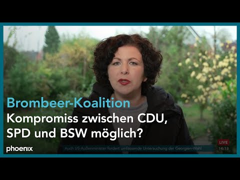 Video Thumbnail: Andreas Jung und Amira Mohamed Ali zu einer möglichen Brombeer-Koalition am 28.10.24