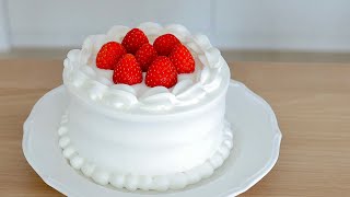 겨울~케이크의 여왕 딸기케이크 만들기