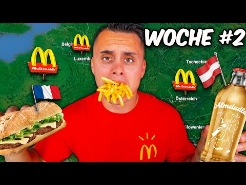 1 MONAT nur bei MCDONALDS ESSEN *Selbstexperiment* I McMathon Woche 2 in EUROPA