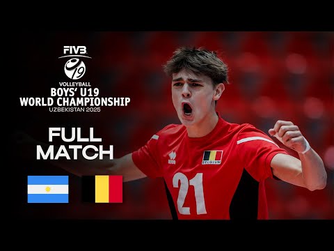 Argentina vs. Belgium - Ranking 9-10 | Boys' U19 World Champs 2025 - Full Match