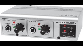 Video thumbnail for #444 M-Audio Audio Buddy Dual Microphone Pre-amp by IMSAI Guy
