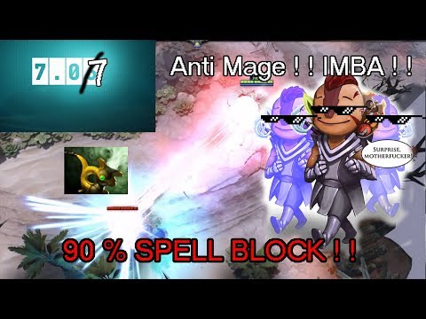 Dota 2 Patch 7.07 | Anti-Mage 90% Spell Block ! !
