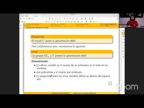 Dr. Giancarlo Lucchinni Ph.D - Aproximación y grupos algebraicos