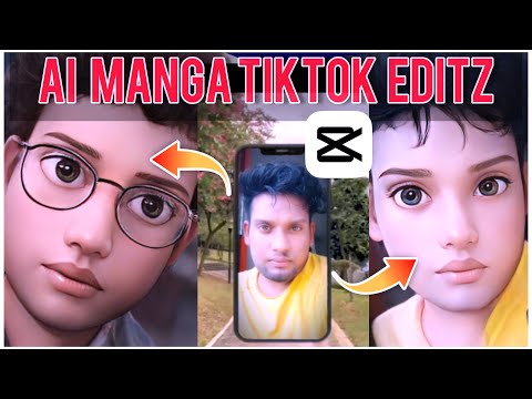 Tiktok AI Manga Video Edit by Capcut || Cartoon Face Anime Tutorial ||