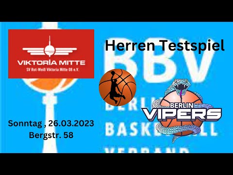 Herren Testspiel - Rot Weiß Viktoria Mitte (KL) gegen Berlin Vipers | Teil 1