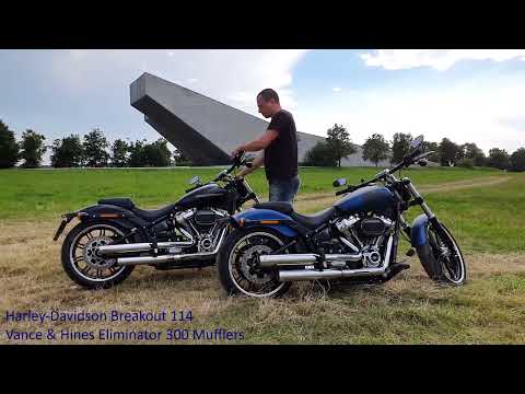 2018 Harley Davidson Rinehart Racing Slip-On compared to Vance & Hines Eliminator 300 sound