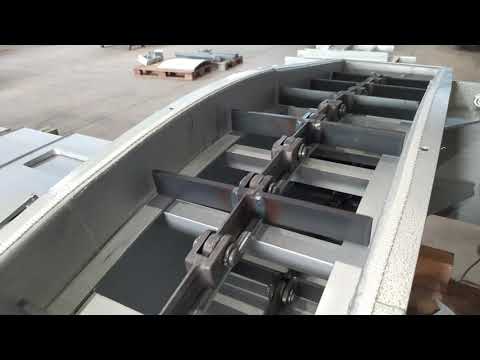 SAMMI - Trasportatore con catene a rulli e tapparelle (redler) - Running test (no load)