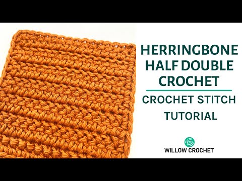 How To Do The Herringbone HDC Stitch In Under 2 Minutes!
