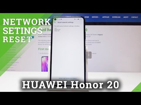 How to Reset Network Settings in HUAWEI Honor 20 - Restore Network Configuration