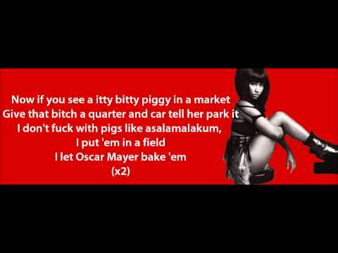 Nicki Minaj - Itty Bitty Piggy Lyrics Video