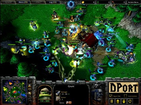 WarCraft 3: 2v2 Cash (OC)  + Foggy (NE)  vs Sonik (NE) + KraV (UD) - WC82 - G1