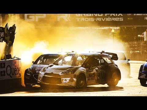 2015 Canada RX Semi Final Highlights - Hansen Vs Solberg! - World RX Rallycross