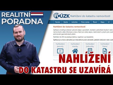 Nahlížení do katastru se uzavírá | Realitní Poradna (84.díl) Karel Krupa realitní makléř RE/MAX