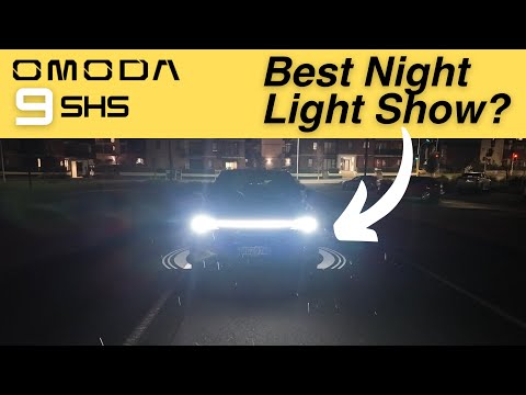 Omoda 9 SHS Light Show | INSANE Night Welcome Lights & Ambient Effects