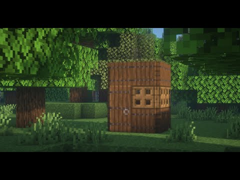 6tenstudio - Minecraft : How to Build a Small House in Minecraft Easy Tutorial : Survival : 2x2 Trapdoor house