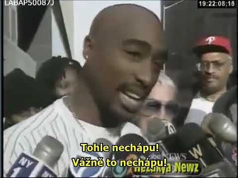 Tupac Amaru Shakur 1994 Interview Outside NYC Courthouse - Czech subtitles handbrake