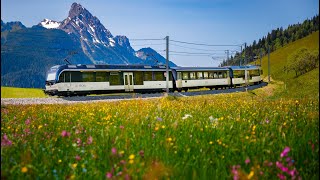 4K Cab view - Goldenpass Panoramic MOB Switzerland Train - Saanen to Zweisimmen | 4K HDR 60fps