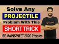 JEE MAINS Physics Short Trick One Formula To Solve Any Projectile Problem Projectile Motion Trick