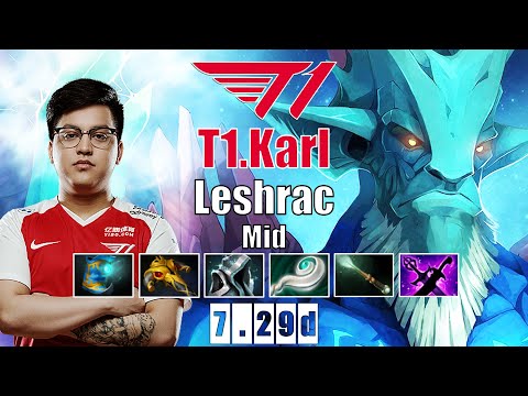 Leshrac Mid | T1.Karl | T1 KARL IS JUST TOO GOOD WITH MID | 7.29d Gameplay Highlights