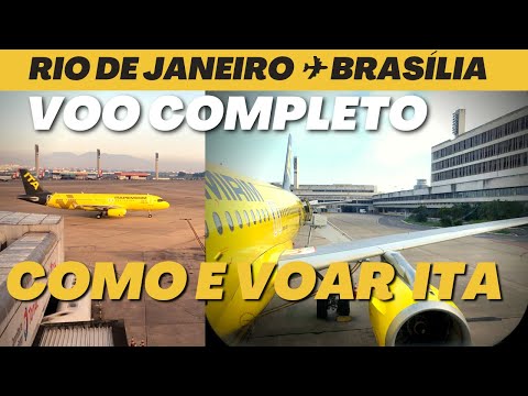 Como é VOAR NA ITAPEMIRIM: Voo Completo: Rio de Janeiro ✈ Brasília | Airbus A320