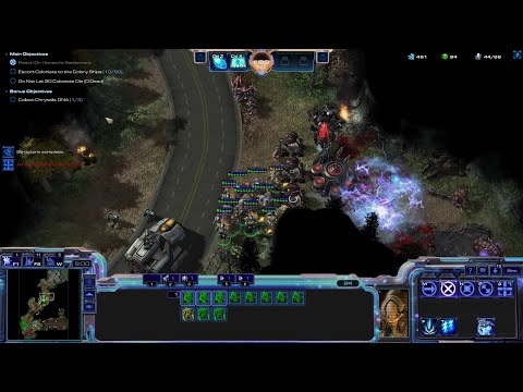 StarCraft 2 Wings of Liberty Co-op Campaign (Protoss Edition) Mission 4 - The Evacuation