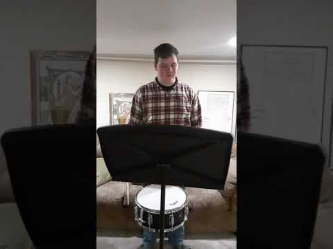Monmouth Music Scholarship Audition (Snare Drum-With Zeal Unceasing Measure 9-23 37-49)