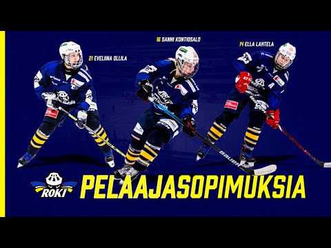 Konkarihyökkääjät Kontiosalo, Lahtela ja Ollila jatkavat RoKin naisten liigajoukkueessa!