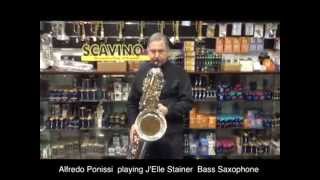 Sax basso J'elle Steiner con Alfredo Ponissi Casa Musicale Scavino Torino
