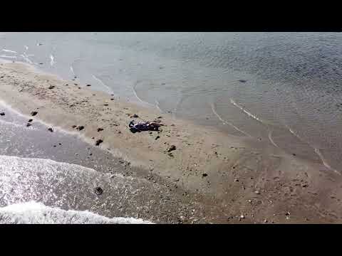 Marche et baignade plage de St-Irénée vue de drone (DJI Mini 2)