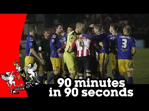 Exeter City 1-1 Morecambe - 90 minutes in 90 seconds (18/2/14)
