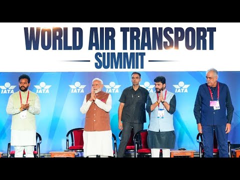 PM Modi attends Plenary Session of World Air Transport Summit at Bharat Mandapam